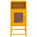 ZNTS Bedside Cabinet Mustard Yellow 36x39x78 cm Cold-rolled Steel 853413