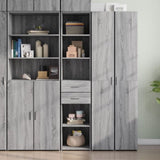Highboard Grey Sonoma 40x42.5x185 cm Engineered Wood 3281446