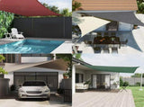 Sun Shade Sail White 7x5x5 m 100% Polyester Oxford 4001005