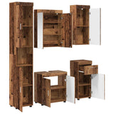 Bathroom Furniture Set TULUM 5 pcs Old Wood 60 x 34 x 63 cm 3398062