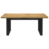 Dining Table NOAIN U-Shaped Legs 180x90x75 cm Solid Wood Pine 3328259