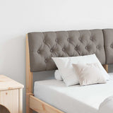Upholstered Headboard Taupe 135 cm Solid Pine Wood 879182