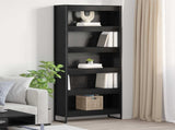 Book Cabinet 2 pcs Black Oak 80 x 30 x 189.5 cm Engineered Wood 3403010