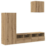 TV Wall Units 4 pcs Artisan Oak Engineered Wood 3402780