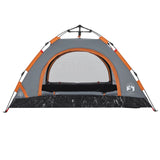 ZNTS Camping Tent 2-Person Grey and Orange Quick Release 4004163