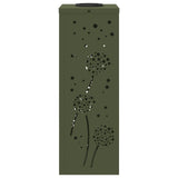 Solar LED Pathway Light 2 pcs Olive Green Cold Rolled Steel 879768
