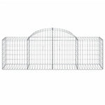 Arched Gabion Baskets 12 pcs 200x50x60/80 cm Galvanised Iron 3146288