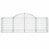 Arched Gabion Baskets 12 pcs 200x50x60/80 cm Galvanised Iron 3146288