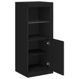 Sideboard Black Engineered wood, glass 41 x 37 x 100 cm Sideboard 836645