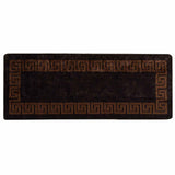 Rug Runner MARSA Black 100 x 250 cm Polyester and PVC 42023295