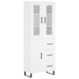 Highboard White 69.5x34x180 cm Engineered Wood 3198489