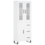 Highboard White 69.5x34x180 cm Engineered Wood 3198489