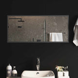 LED Bathroom Mirror Transparent 90 x 40 cm Tempered Glass 42045819
