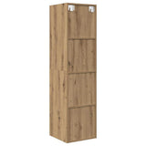 TV Cabinet Set Artisan Oak 37 x 37 x 142.5 cm Engineered Wood 875085