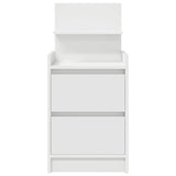 Bedside Cabinets with 2 Drawers 2 pcs White 38x34x80 cm 861356