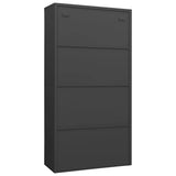 335973 Locker Cabinet Anthracite 90x40x180 cm Steel