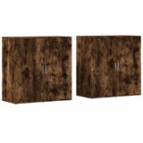 Sideboards 2 pcs Smoked Oak 79x38x80 cm Engineered Wood 3276606