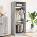 Wardrobe Grey Sonoma 80x50x200 cm Engineered Wood 3307797