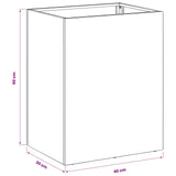 Garden Planter Silver 40 x 30 x 50 cm Stainless Steel 8005492