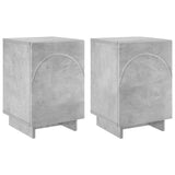 Bedside Cabinet 2 pcs Concrete Grey 33.5 x 34.5 x 50 cm 8011412