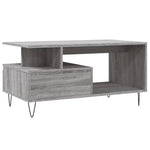 ZNTS Coffee Table Grey Sonoma 90x49x45 cm Engineered Wood 831026