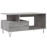 ZNTS Coffee Table Grey Sonoma 90x49x45 cm Engineered Wood 831026