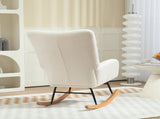 Teddy Fleece Rocking Chair - Cream White T3398P344475
