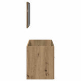 Bathroom Cabinet with Mirror Artisan Oak Engineered Wood 856382