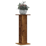 Plant Stands 2 pcs Old Wood 30x30x80 cm Engineered Wood 3307871