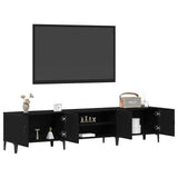 TV Cabinet Black Oak 180 x 31.5 x 40 cm Engineered Wood 862818