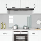 Kitchen Backsplash Transparent 100x60 cm Tempered Glass 249477