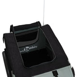 Pet Bike Trailer Black and Grey Oxford Fabric and Iron 93874