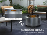 Smokeless Fire Pit, 48.5cm Portable Wood pit with Poker for Garden Camping Bonfire T3398P320116