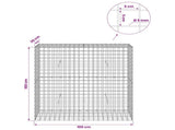 Gabion with 5 mm Wire and 5x5 cm Mesh 100x30x100 cm 3464156