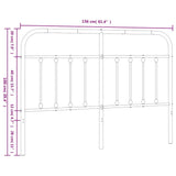 Metal Replace Headboard White 150 cm 352661