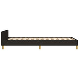Bed Frame without Mattress Black 90x190cm Single Fabric 349889
