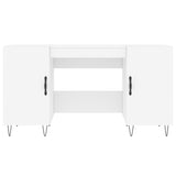 Desk White 140x50x75 cm Engineered Wood 829540