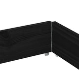 Garden Planter Black 150x100 cm Solid Wood Pine 3295416