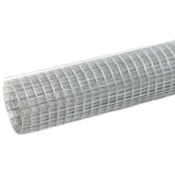 Chicken Wire Fence Galvanised Steel 25x1.5 m Silver 143621