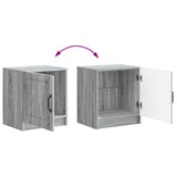 Bedside Cabinet 2 pcs Grey Sonoma 43 x 34.5 x 47 cm 895728