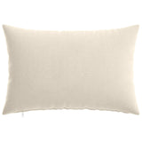Cushion Cover 6 pcs HEERLEN Cream 50 x 75 cm Chenille Fabric 911690