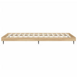 Bed Frame without Mattress Sonoma Oak 90x200 cm Engineered Wood 832272