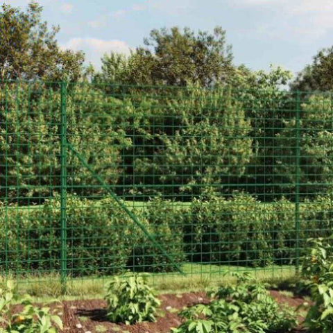 Wire Mesh Fence Green 2x10 m Galvanised Steel 154086