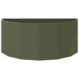 Planter Olive Green 90 x 45 x 35 cm Steel 883692