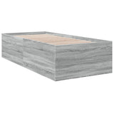 Bed Frame without Mattress Grey Sonoma 90x200 cm 3280970