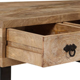Coffee Table Natural Wood Solid Mango Wood Medium Coffee Table 244942