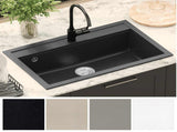 Sink Black 795 x 505 mm Granite 42028388