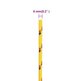Boat Rope Yellow 6 mm 500 m Polypropylene 152606