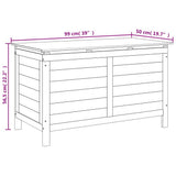 Outdoor Cushion Box 99x50x56.5 cm Solid Wood Fir 364752