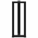 ZNTS Console Table Legs T-Shaped 2 pcs Black 38x25x cm Steel 4013044